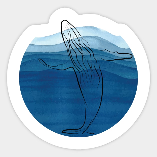 Blue ocean Sticker by Amcroga